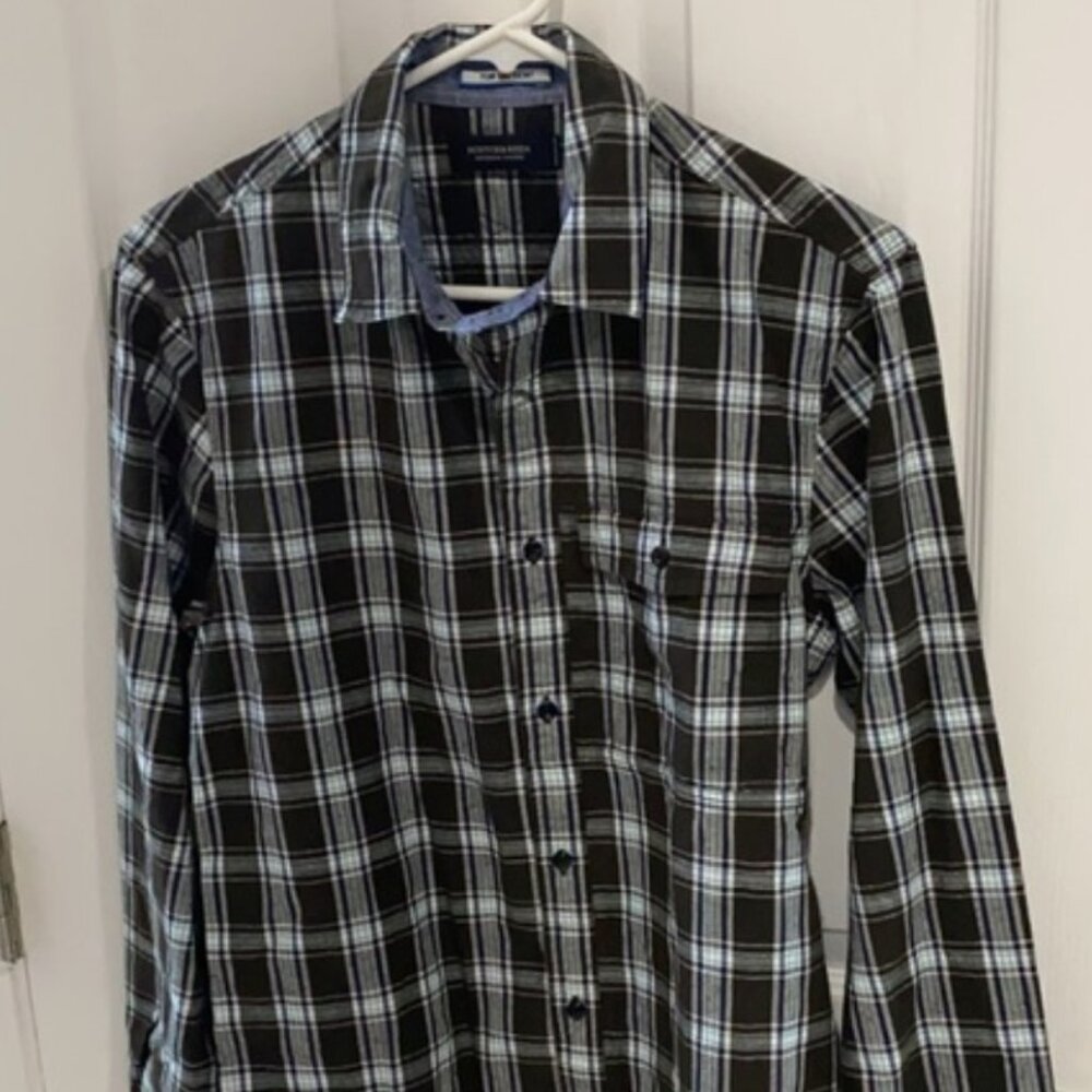 Scotch & Soda • Plaid Button Down Shirt Size Small